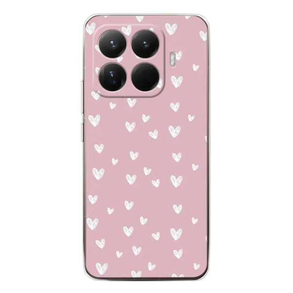 Чехол с принтом «Сердечки на розовом» для Xiaomi 15T Pro