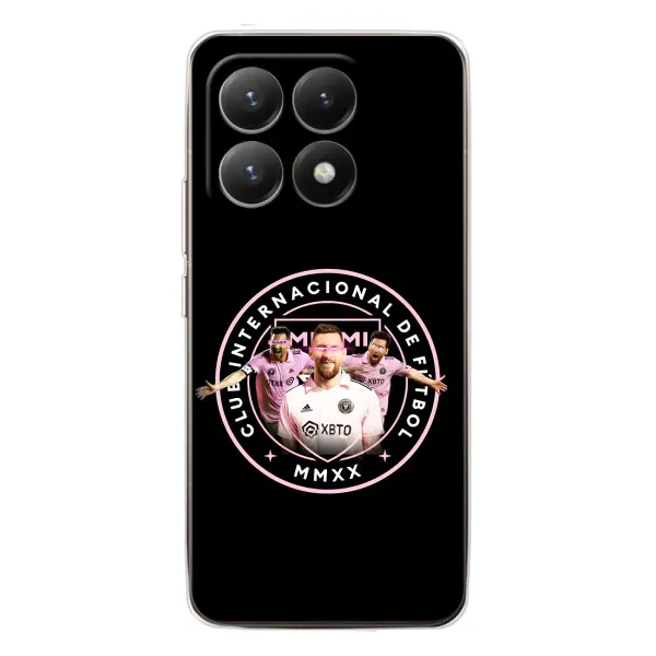 Чехол с принтом «Месси в лого» для Xiaomi 15T Чехол с принтом «Месси в лого» для Xiaomi 15T