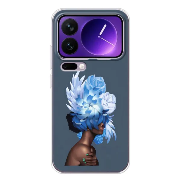 Чохол з принтом «Квіти на голові» для Xiaomi 17 Pro Max Чохол з принтом «Квіти на голові» для Xiaomi 17 Pro Max