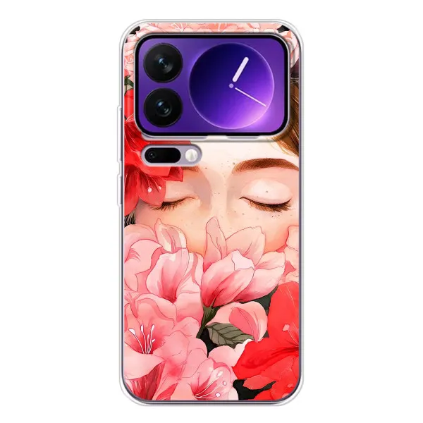 Чохол з принтом «Очі в квітах» для Xiaomi 17 Pro Max Чохол з принтом «Очі в квітах» для Xiaomi 17 Pro Max