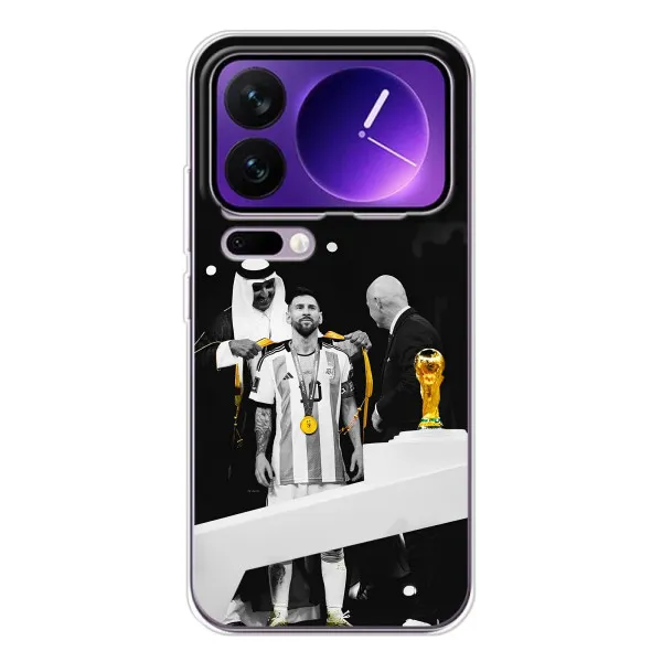 Чохол з принтом «Мессі коронований» для Xiaomi 17 Pro Max Чохол з принтом «Мессі коронований» для Xiaomi 17 Pro Max