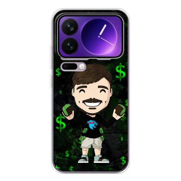 Чохол з принтом «Блогер Beast» для Xiaomi 17 Pro Max