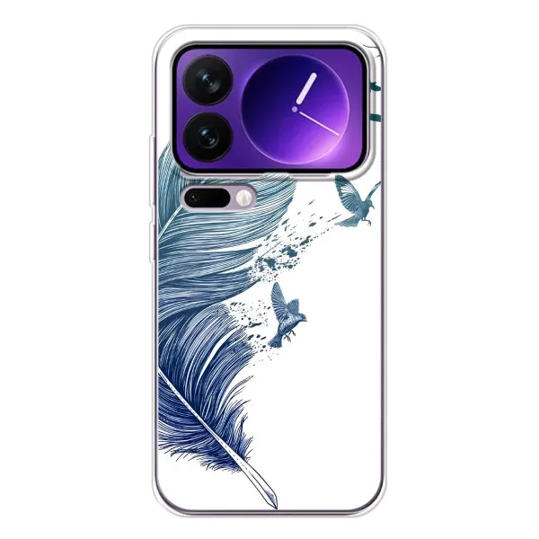 Чохол з принтом «Перо» для Xiaomi 17 Pro Max Чохол з принтом «Перо» для Xiaomi 17 Pro Max
