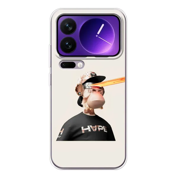 Чохол з принтом «мавпа NFT в окулярах» для Xiaomi 17 Pro Max Чохол з принтом «мавпа NFT в окулярах» для Xiaomi 17 Pro Max