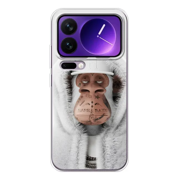 Чохол з принтом «мавпа NFT в тату» для Xiaomi 17 Pro Max Чохол з принтом «мавпа NFT в тату» для Xiaomi 17 Pro Max
