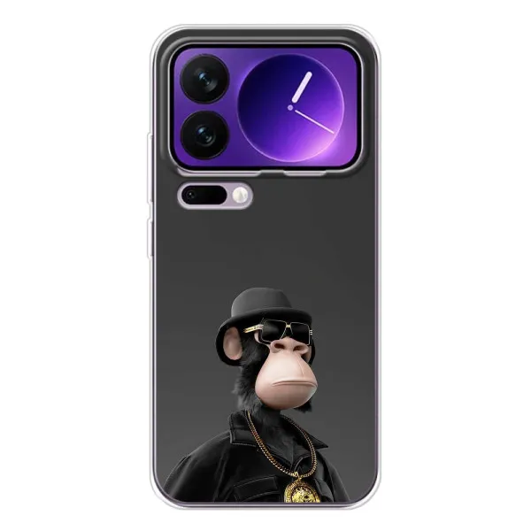 Чохол з принтом «Мавпа NFT» для Xiaomi 17 Pro Max Чохол з принтом «Мавпа NFT» для Xiaomi 17 Pro Max