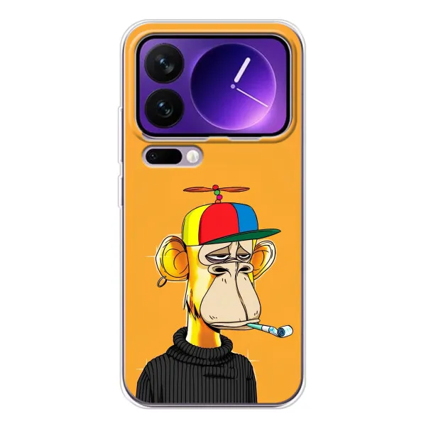 Чохол з принтом «Нудна мавпа NFT» для Xiaomi 17 Pro Max Чохол з принтом «Нудна мавпа NFT» для Xiaomi 17 Pro Max