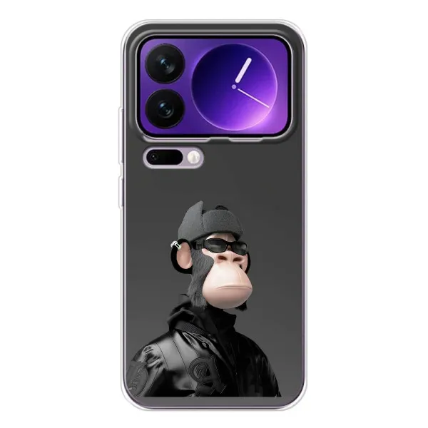 Чохол з принтом «стильна мавпа NFT» для Xiaomi 17 Pro Max Чохол з принтом «стильна мавпа NFT» для Xiaomi 17 Pro Max