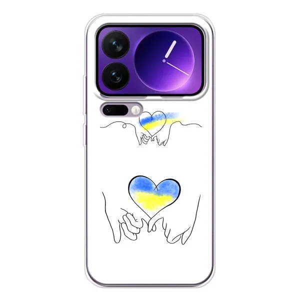 Чохол з принтом «Мир Україні» для Xiaomi 17 Pro Max Чохол з принтом «Мир Україні» для Xiaomi 17 Pro Max