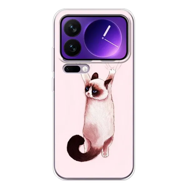 Чохол з принтом «Котик падає» для Xiaomi 17 Pro Max
