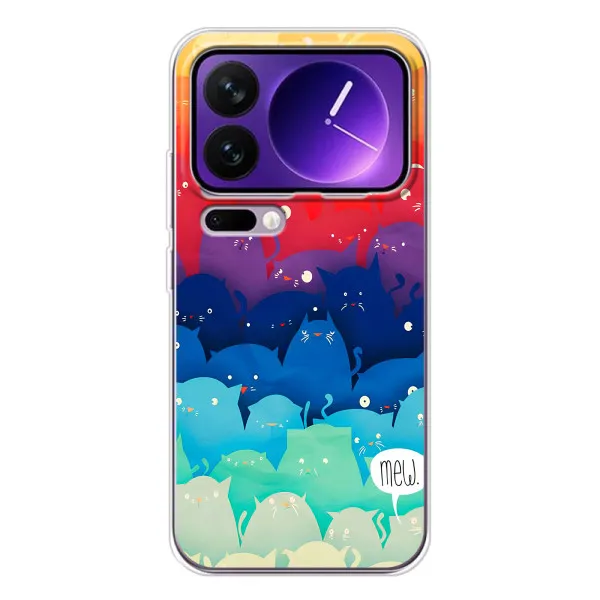 Чохол з принтом «Mew» для Xiaomi 17 Pro Max