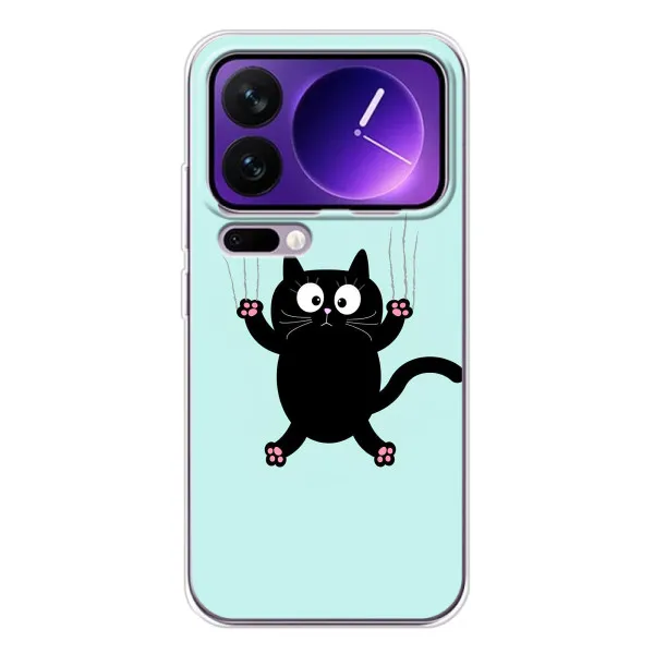 Чехол с принтом «Падающий кот» для Xiaomi 17 Pro Max