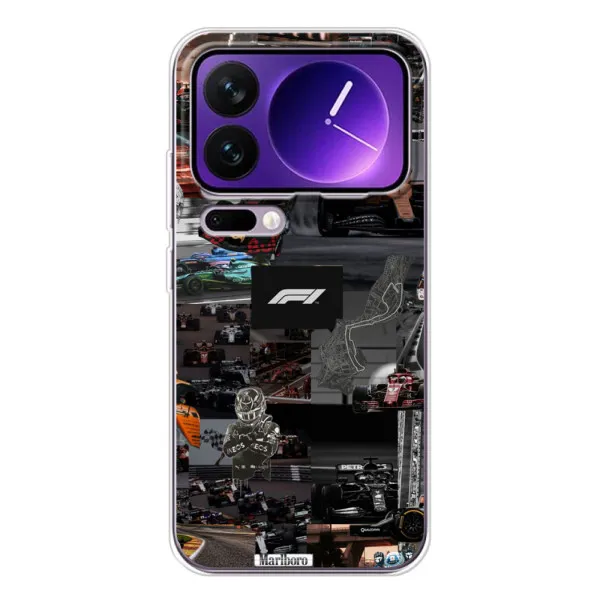 Чохол з принтом «Гоночний колаж Ф1» для Xiaomi 17 Pro Max