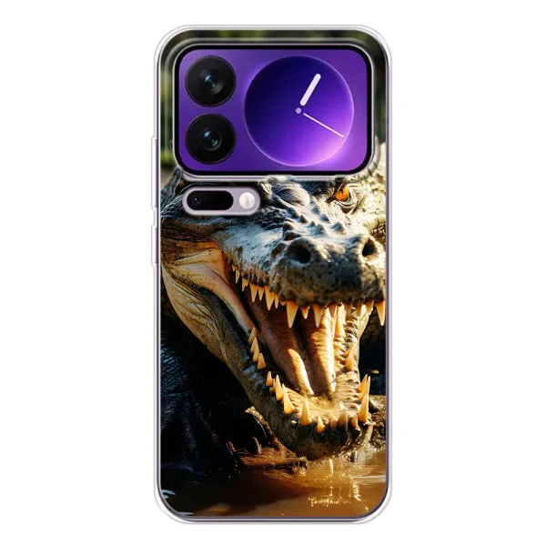 Чехол с принтом «Опасный крокодил» для Xiaomi 17 Pro Max Чехол с принтом «Опасный крокодил» для Xiaomi 17 Pro Max