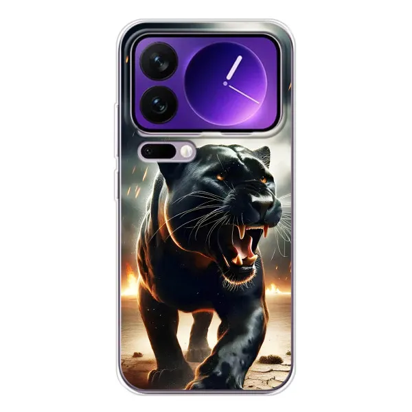 Чехол с принтом «Черная пантера» для Xiaomi 17 Pro Max Чехол с принтом «Черная пантера» для Xiaomi 17 Pro Max