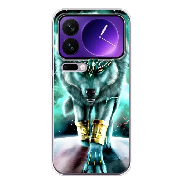Чехол с принтом «Яркий волк» для Xiaomi 17 Pro Max