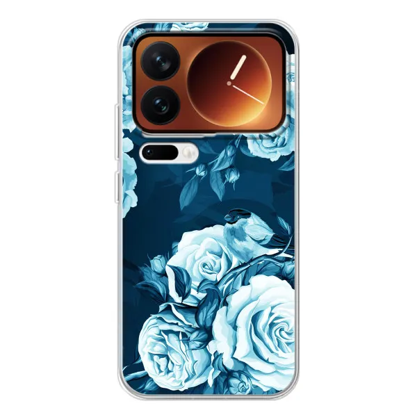 Чехол с принтом «Голубые Бутоны» для Xiaomi 17 Pro