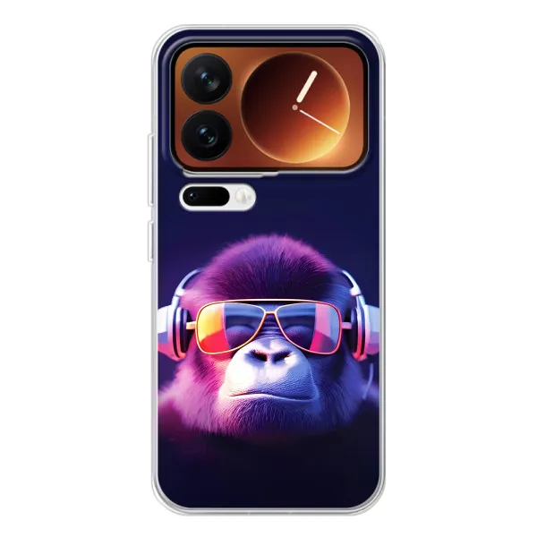 Чехол с принтом «Стильная обезьяна» для Xiaomi 17 Pro