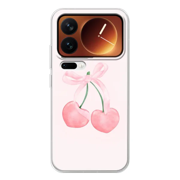 Чехол с принтом «Розовые вишни» для Xiaomi 17 Pro