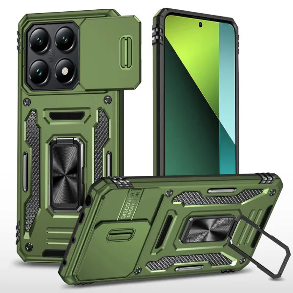 Ударопрочный чехол Camshield Army Ring для Xiaomi 17 — Оливковый — фото 1 Ударопрочный чехол Camshield Army Ring для Xiaomi 17 — Оливковый — фото 1