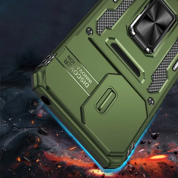Ударопрочный чехол Camshield Army Ring для Xiaomi 17 — Оливковый — фото 2 Ударопрочный чехол Camshield Army Ring для Xiaomi 17 — Оливковый — фото 2