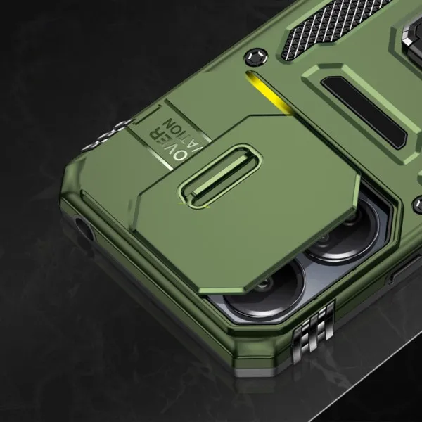 Ударопрочный чехол Camshield Army Ring для Xiaomi 17 — Оливковый — фото 3 Ударопрочный чехол Camshield Army Ring для Xiaomi 17 — Оливковый — фото 3