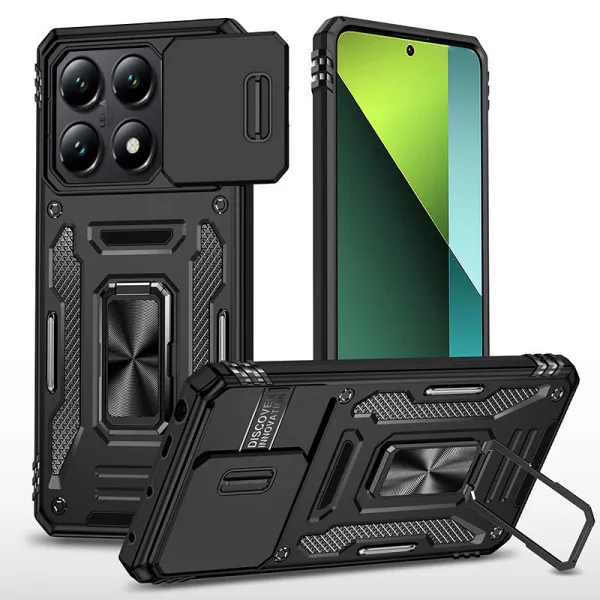 Ударопрочный чехол Camshield Army Ring для Xiaomi 17 — Черный — фото 1 Ударопрочный чехол Camshield Army Ring для Xiaomi 17 — Черный — фото 1