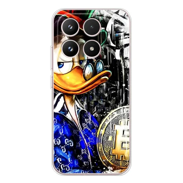 Чехол с принтом «Биткойн Скрудж» для Xiaomi 17