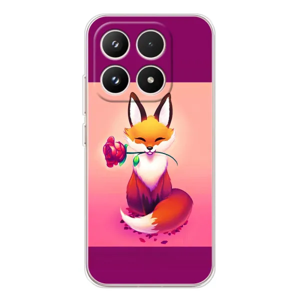 Чехол с принтом «Лисичка с розочкой» для Xiaomi 17
