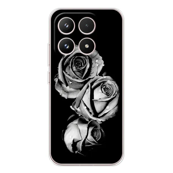 Чехол с принтом «Черная роза» для Xiaomi 17 Чехол с принтом «Черная роза» для Xiaomi 17
