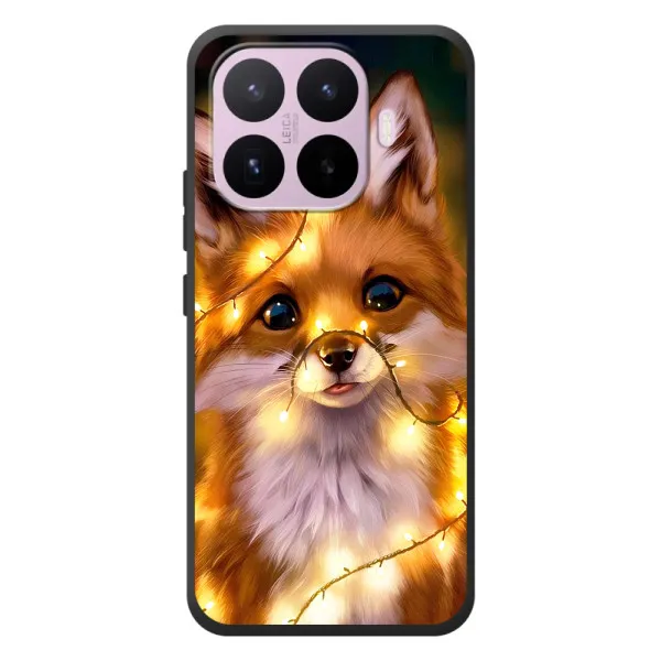Чехол с принтом «Лисичка в гирляндах» для Xiaomi 17T Чехол с принтом «Лисичка в гирляндах» для Xiaomi 17T