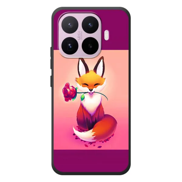 Чехол с принтом «Лисичка с розочкой» для Xiaomi 17T Чехол с принтом «Лисичка с розочкой» для Xiaomi 17T