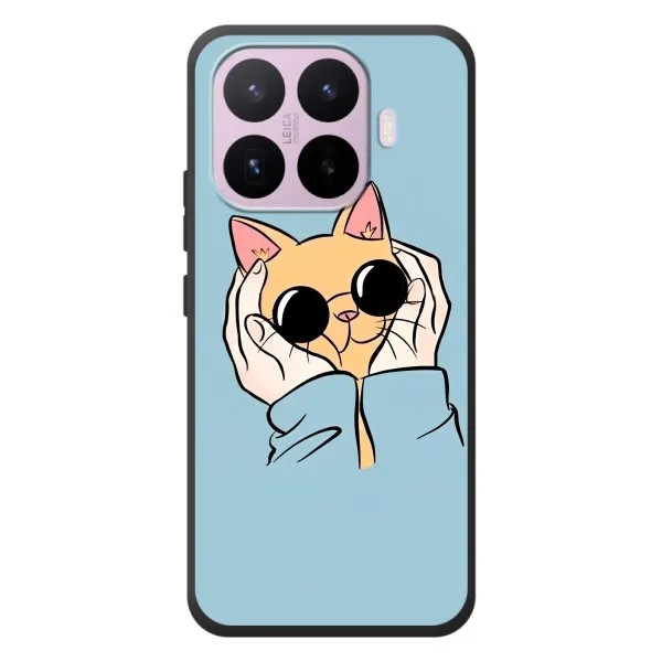 Чехол с принтом «Котик в очках» для Xiaomi 17T Чехол с принтом «Котик в очках» для Xiaomi 17T