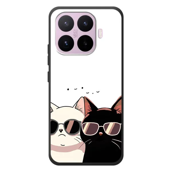 Чехол с принтом «Коты в очках» для Xiaomi 17T