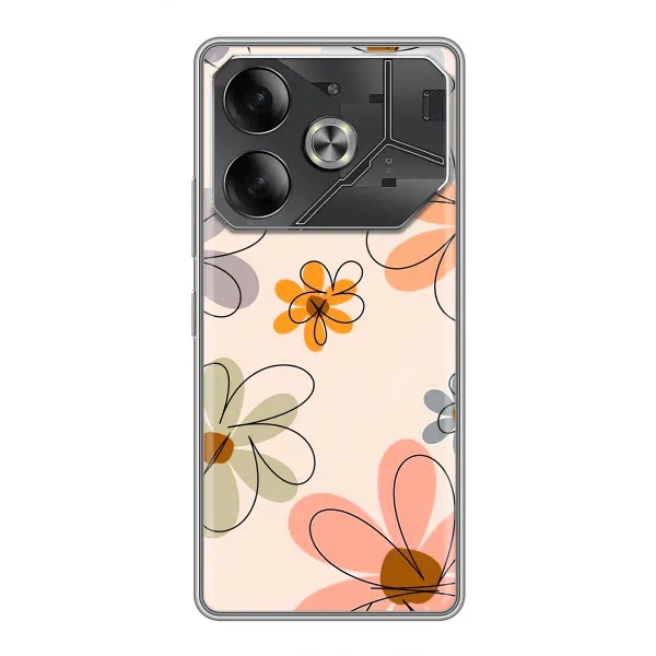 Чехол с принтом «Разноцветные цветы» для Xiaomi 18 Pro