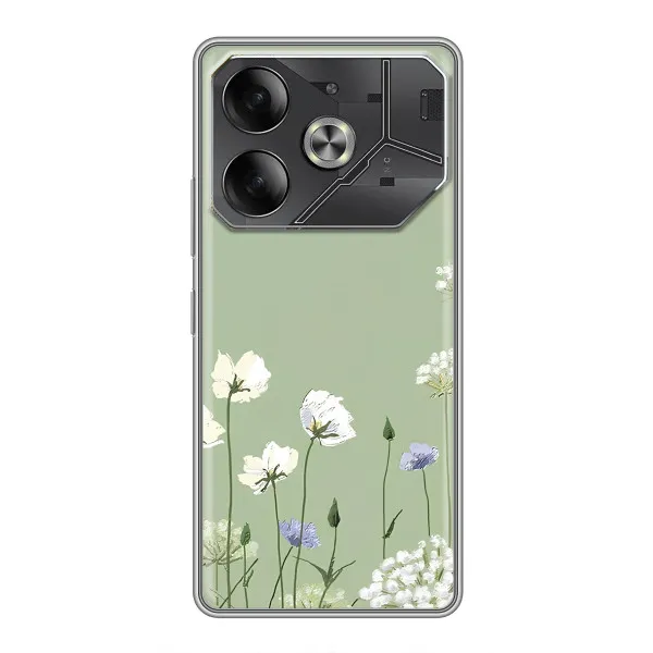 Чехол с принтом «Цветы на зеленом» для Xiaomi 18 Pro