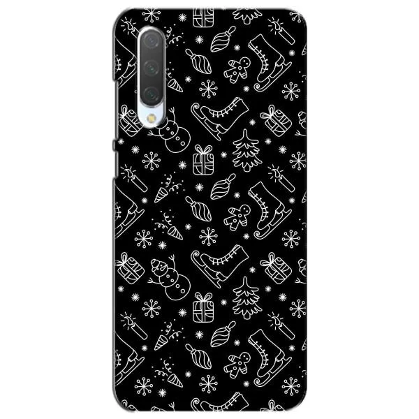 Чехол с принтом «Новогодний фон» для Xiaomi Mi CC9e