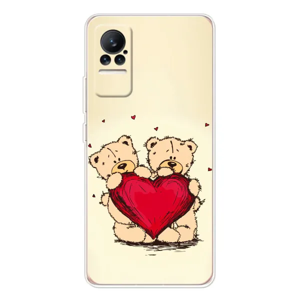 Чехол с принтом «Медвежонки» для Xiaomi Civi 1S