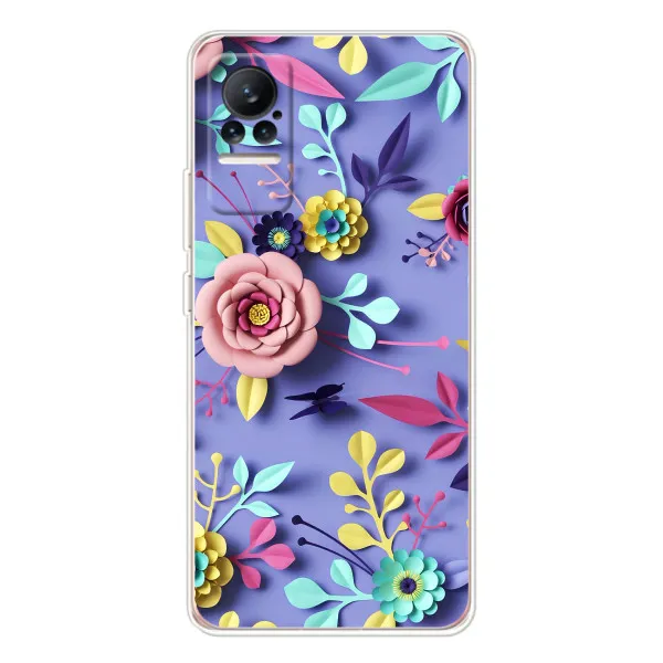 Чехол с принтом «Цветочный дизайн» для Xiaomi Civi 1S