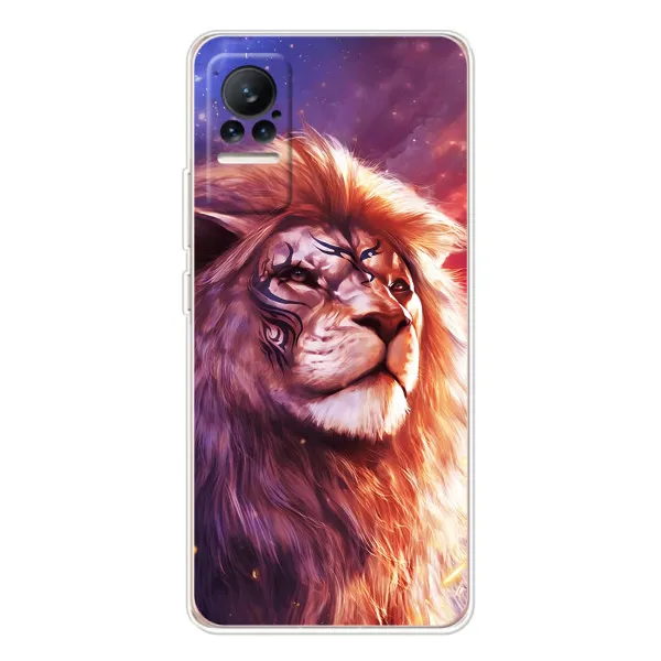Чехол с принтом «Красочный Лев» для Xiaomi Civi 1S