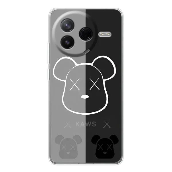 Чехол с принтом «БеарБрик глаза» для Xiaomi Civi 4Pro