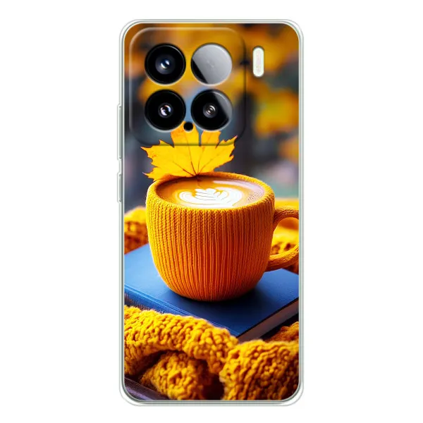 Чехол с принтом «Кофе на желтом пледе» для Xiaomi Civi 5Pro