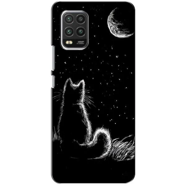 Чехол с принтом «Котик и луна» для Xiaomi Mi 10 Lite
