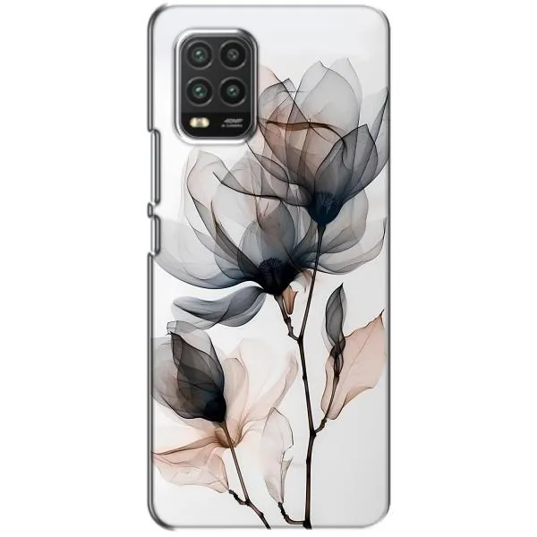 Чехол с принтом «Цветы на белом» для Xiaomi Mi 10 Lite