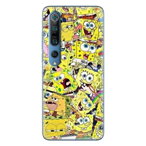 Чехол с принтом «Эмоции Спанч Боба» для Xiaomi Mi 10 Pro Чехол с принтом «Эмоции Спанч Боба» для Xiaomi Mi 10 Pro