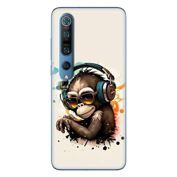 Чехол с принтом «Макака в наушниках» для Xiaomi Mi 10 Pro