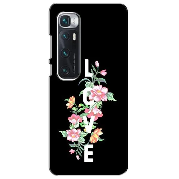 Чохол з принтом «Квіти LOVE» для Xiaomi Mi 10 Ultra