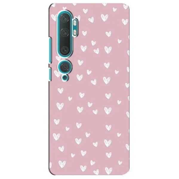 Чехол с принтом «Сердечки на розовом» для Xiaomi Mi 10