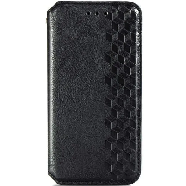 Шкіряний чохол-книжка GETMAN Cubic (PU) для Xiaomi Mi 10T Lite / Redmi Note 9 Pro 5G — Чорний — фото 1