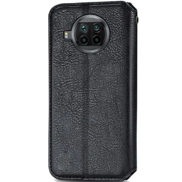 Шкіряний чохол-книжка GETMAN Cubic (PU) для Xiaomi Mi 10T Lite / Redmi Note 9 Pro 5G — Чорний — фото 2